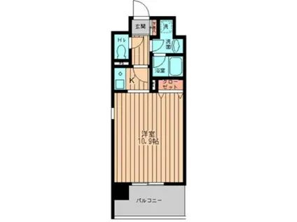 GRACE大森(1K/9階)の間取り写真