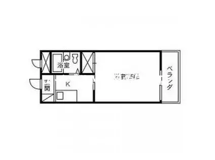 クライナーマモール(1K/1階)の間取り写真