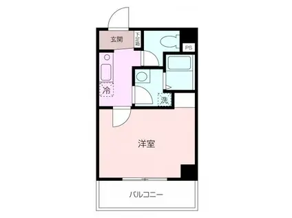 LA・PLAGE II(1K/1階)の間取り写真