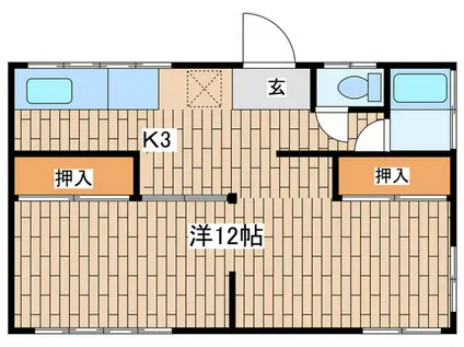 光ハイツ(1K/1階)の間取り写真
