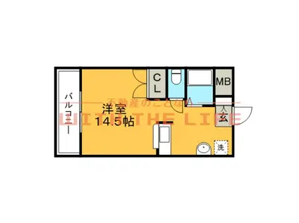 STビル(ワンルーム/2階)の間取り写真