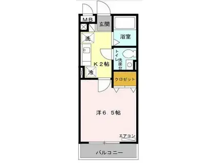 J-TRAD(1K/3階)の間取り写真