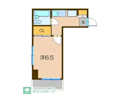 シノックス・プラザ(1K/6階)の間取り写真