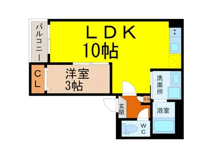 JACK TAKIHARUI(1LDK/1階)の間取り写真