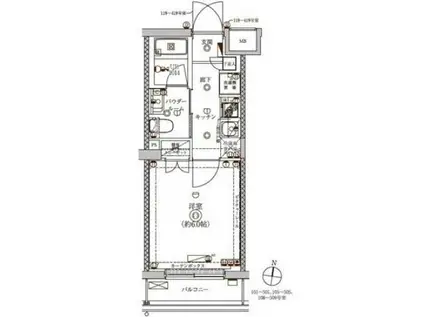 マーロ立石レジデンスR(1K/2階)の間取り写真