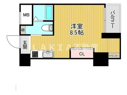 レオンコンフォート弁天町(ワンルーム/5階)の間取り写真