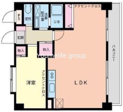 グランディア11(2LDK/3階)の間取り写真