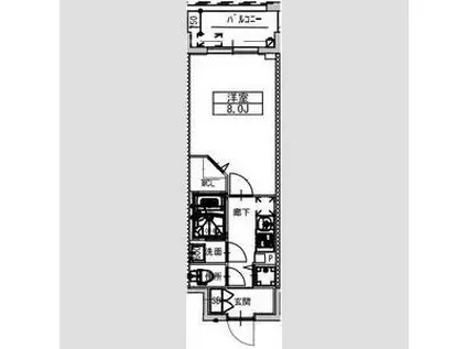 ミラージュパレス大阪ドームPROSPER(1K/3階)の間取り写真
