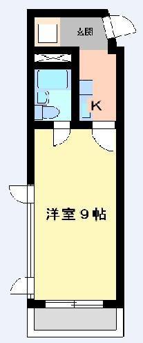サンクリエート彦根(1K/4階)の間取り写真