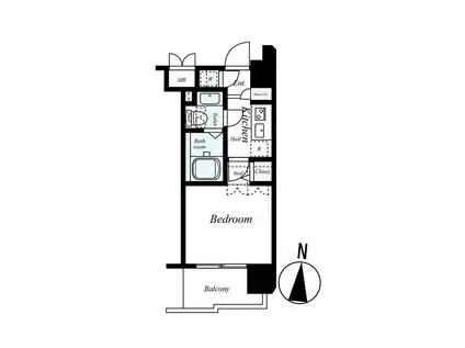 ヴェルステージ川崎(1K/9階)の間取り写真