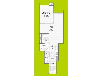 G MAISON 豊中蛍池(1LDK/1階)の間取り写真