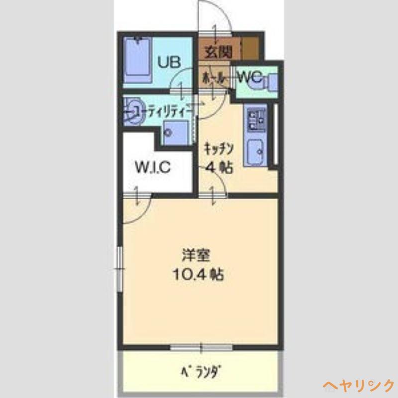 ブルーム(1K/1階)の間取り写真