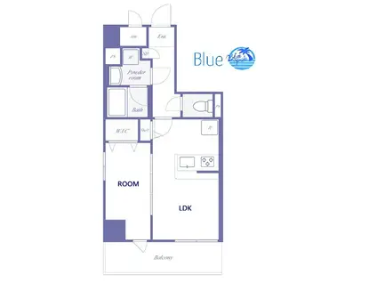 LESPEDEZA湘南(1LDK/2階)の間取り写真