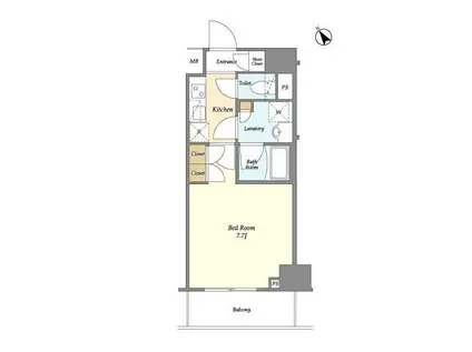 ディームス駒込(1K/3階)の間取り写真