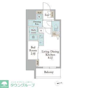 ストーリア名古屋城西(1LDK/5階)の間取り写真