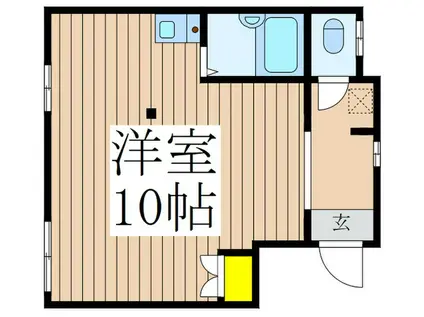 ディーズイン(ワンルーム/2階)の間取り写真