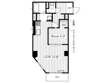 ナナラ・ミズホ(1LDK/5階)の間取り写真