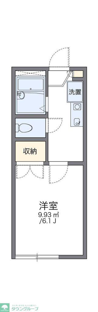 レオパレスグリーンヒルズ上水本町(1K/2階)の間取り写真