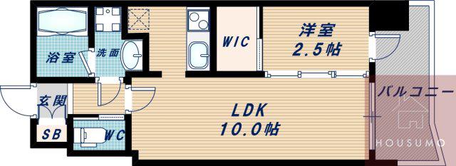 セレニテ西中島アリア弐番館(1LDK/12階)の間取り写真