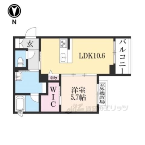 SHAMAISONSUZAKU(1LDK/2階)の間取り写真