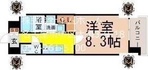 NORITAKE RISE(1K/2階)の間取り写真