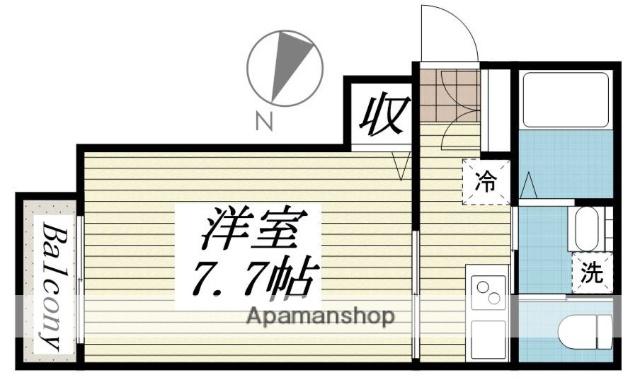 LE GRAND横浜南(1K/3階)の間取り写真