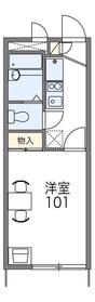 サニーサイドヒライ(1K/2階)の間取り写真