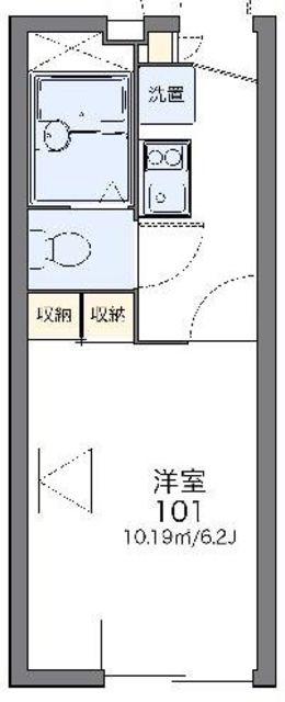 レオパレスソレーユ(1K/1階)の間取り写真