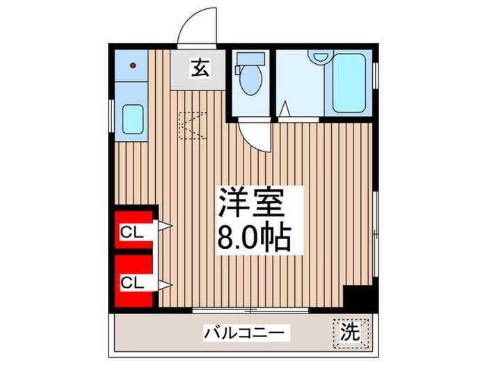 依田マンション(ワンルーム/3階)の間取り写真