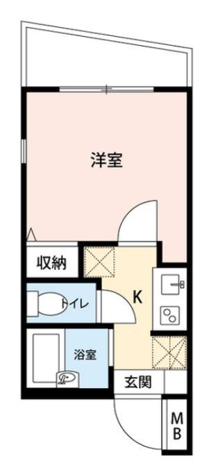 ピアコートTM板橋本町(1K/2階)の間取り写真