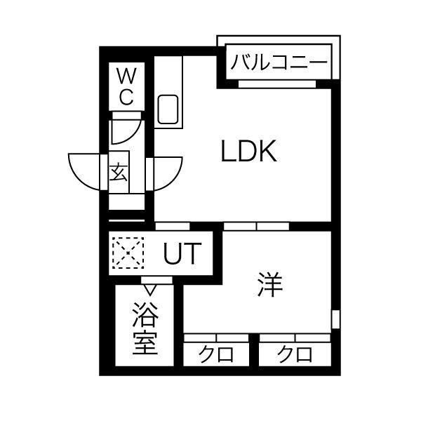 ア・ラ・メゾン(1LDK/3階)の間取り写真