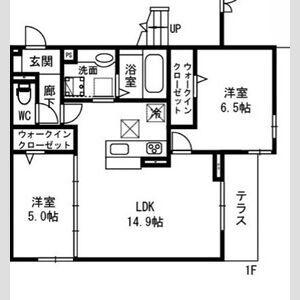  ヴァン クレール(2LDK/2階)の間取り写真