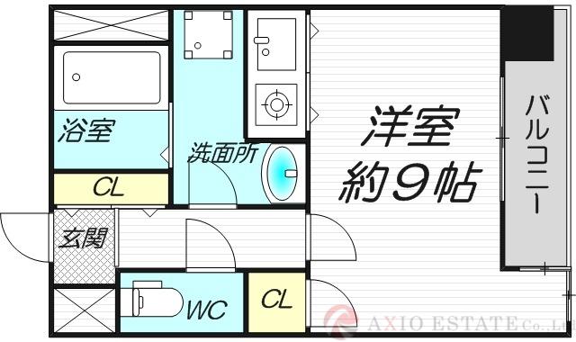 C-WING(ワンルーム/7階)の間取り写真