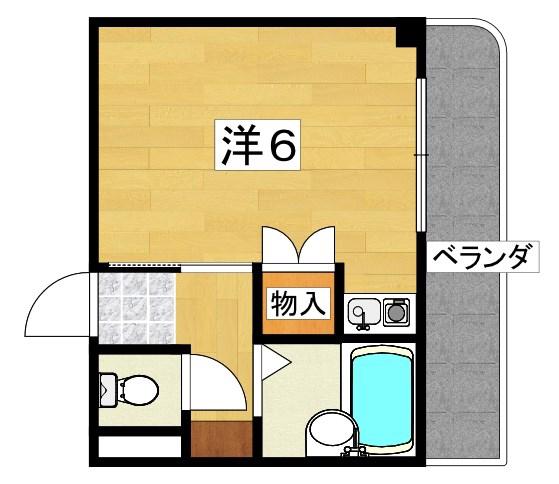 A-REEF(ワンルーム/3階)の間取り写真