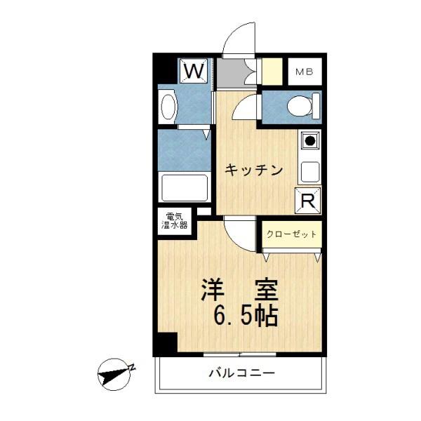 モン セードル(1K/2階)の間取り写真