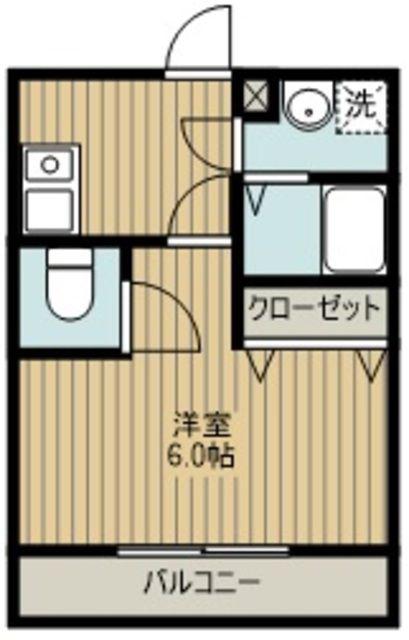 SAKADO-TERRACE(1K/2階)の間取り写真