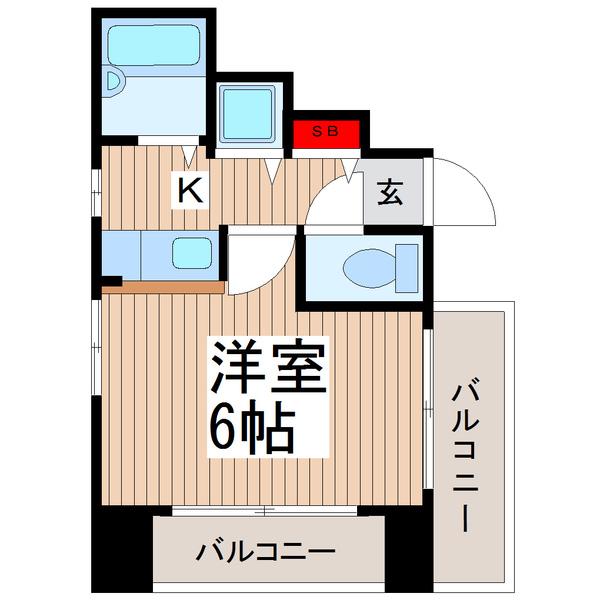 エミグラント成増(1K/3階)の間取り写真