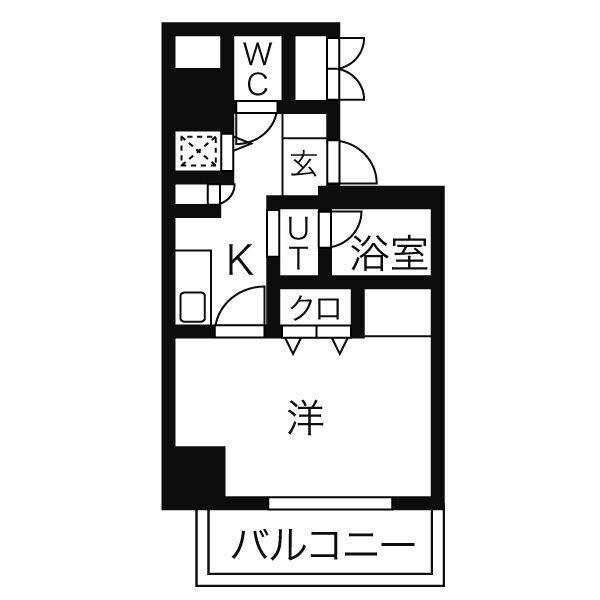MS HOUSE 1(1K/5階)の間取り写真