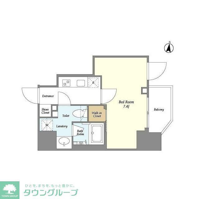 ORSUS NAKANO(1K/9階)の間取り写真