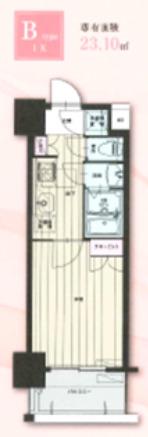 NO.105 ORIENTBLD(1K/4階)の間取り写真