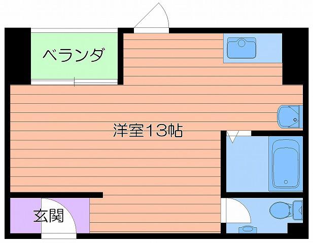 パレス野江(ワンルーム/4階)の間取り写真