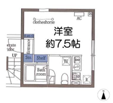 SUERTE 竜泉(ワンルーム/4階)の間取り写真