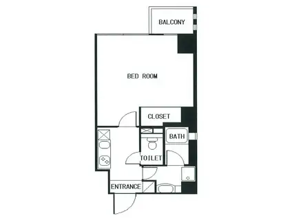 ホーヨー東京レジデンス赤坂3丁目(1K/7階)の間取り写真