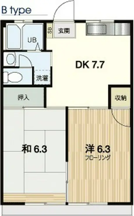 遠藤コーポ 2階階 間取り