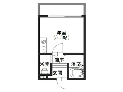 ロフトSAYO(ワンルーム/4階)の間取り写真