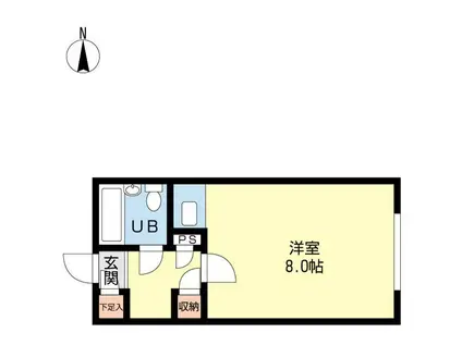 サンコーポラス札幌(ワンルーム/1階)の間取り写真