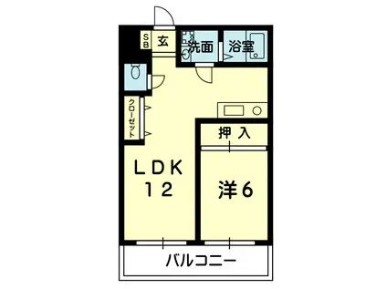 マルトクマンションとしま(1LDK/4階)の間取り写真
