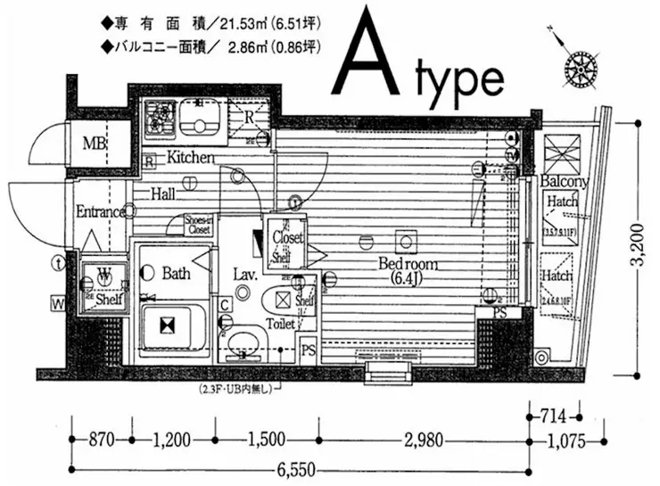 ガラ・シティ横浜西口 9階階 間取り