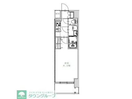 S-RESIDENCE金山ALTANO(1K/5階)の間取り写真