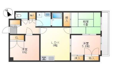 サンライズマンション(3LDK/3階)の間取り写真